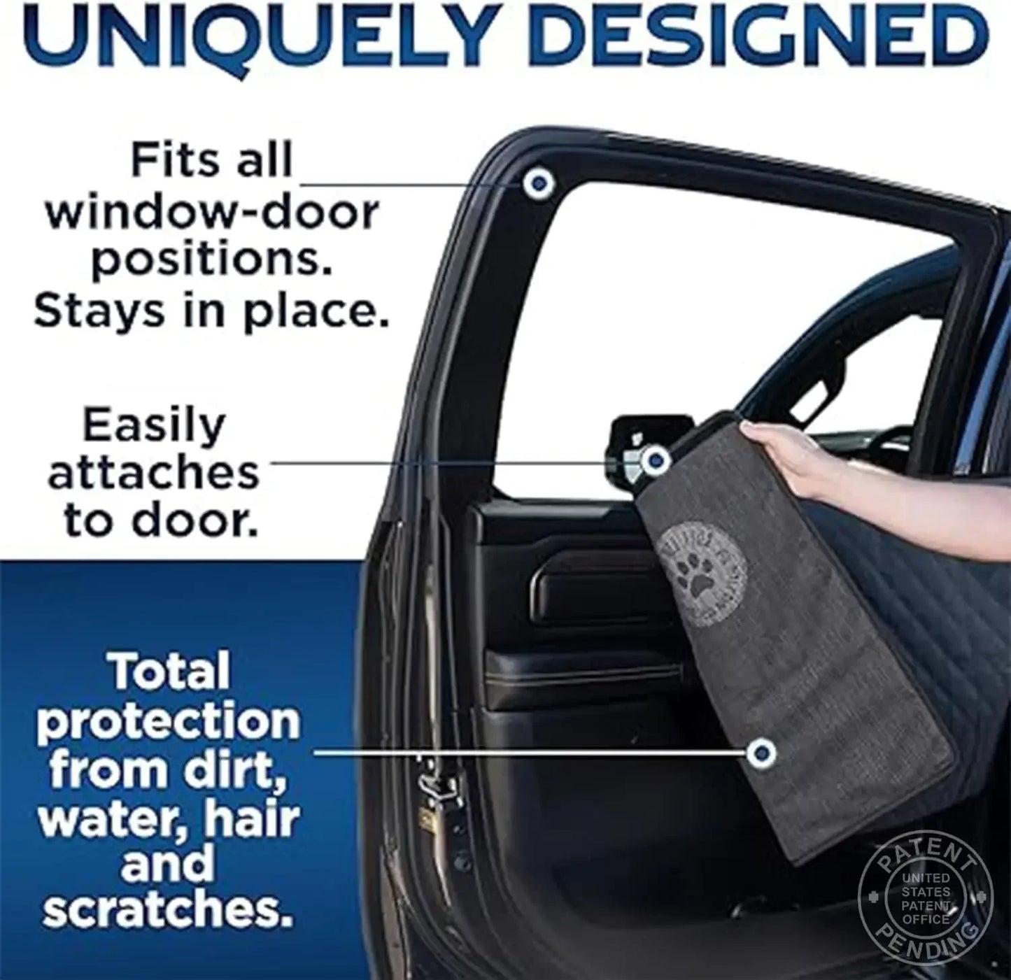 Large Dog Seat Covers , fits Full-Size Trucks Waterproof Dog Hammock
