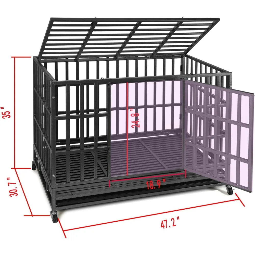 Enhanced Heavy-Duty Dog Cage