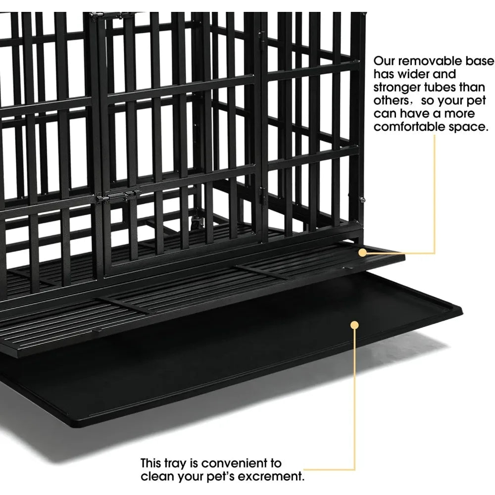 Enhanced Heavy-Duty Dog Cage
