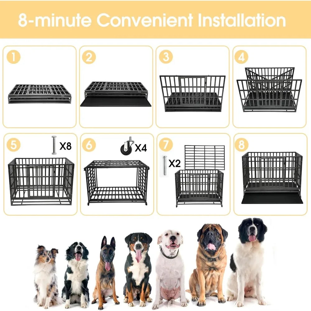 Enhanced Heavy-Duty Dog Cage