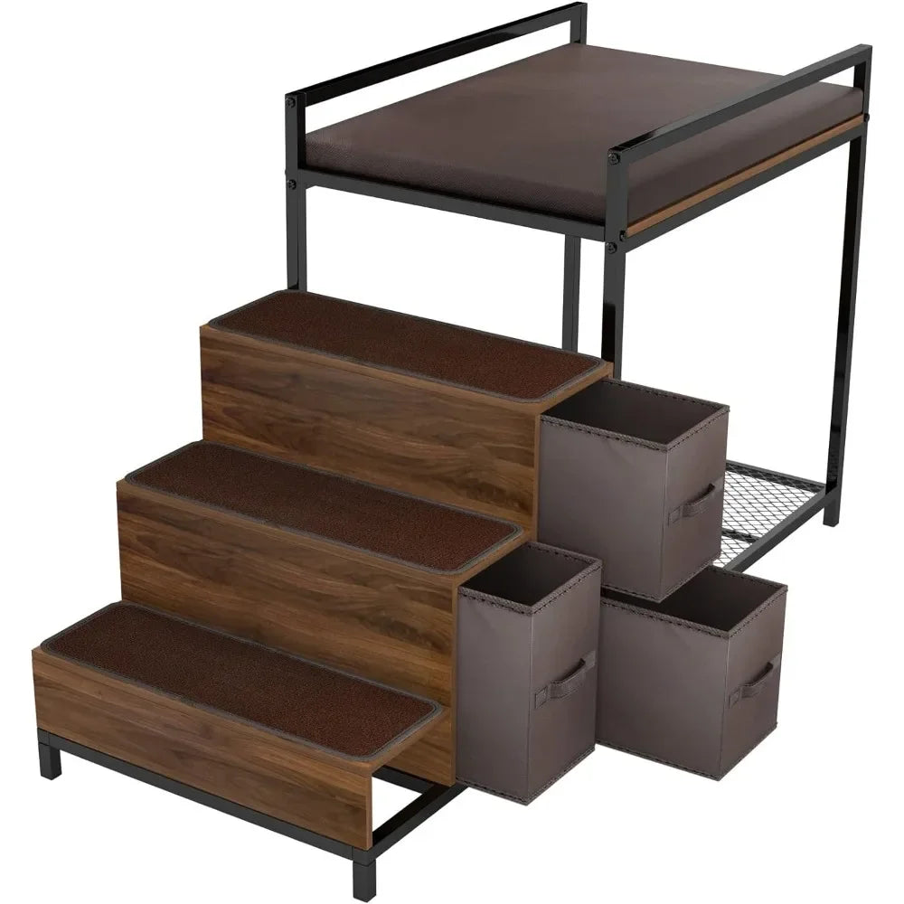 Window Perch Bedside Lounge Elevate Bed Multi-Level Platform